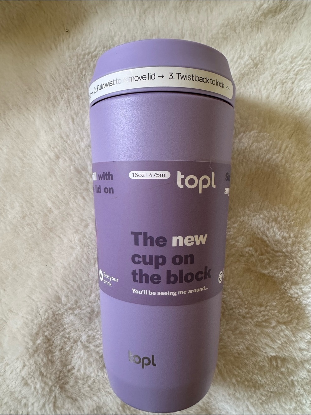 Topl Lavender Insulated Travel Cup - Purple